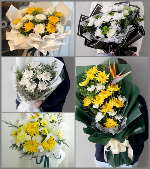河北沧州吴桥县安陵镇白事花束代送